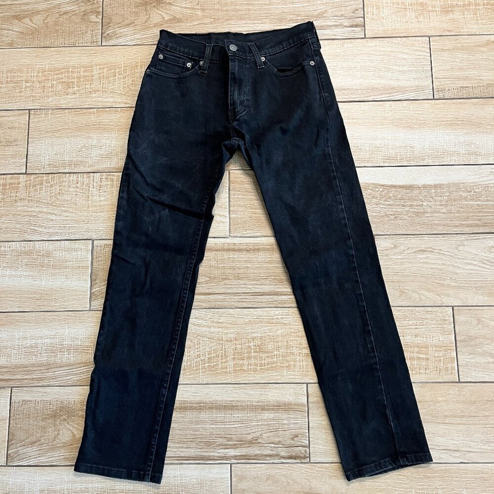 Mens Levi 511 Black Jeans - 29x30